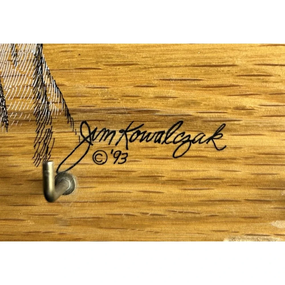 Wooden Hand Painted Horse Key Holder Wall Hanging 12